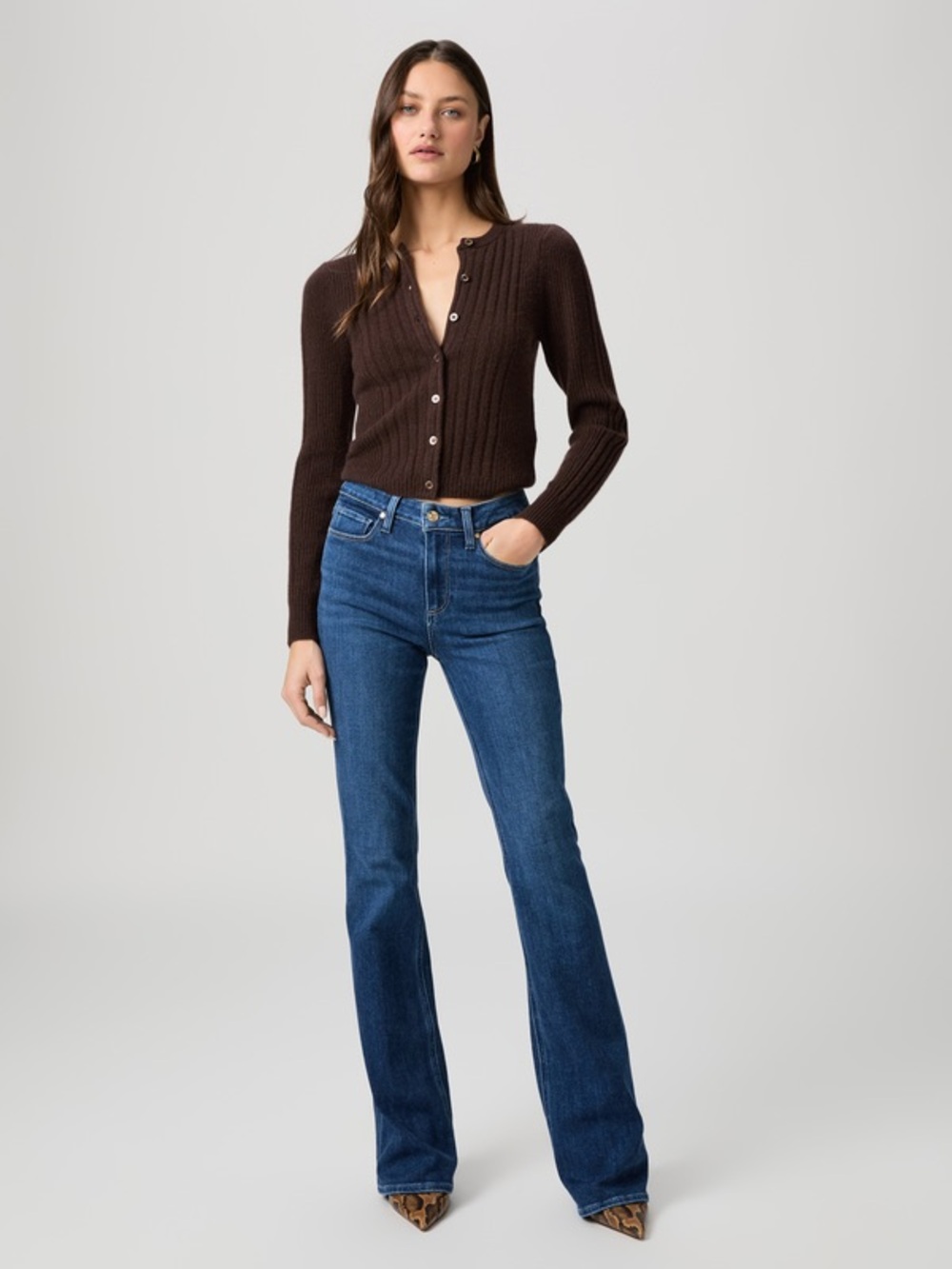 PAIGE Laurel Canyon Indigo Bootcut Jeans